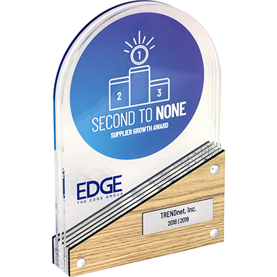 EDGE Supplier Growth Award presented to TRENDnet 