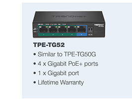 5-Port Gigabit PoE+ Switch
TPE-TG52   (Version v1.0R)