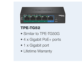 5-Port Gigabit PoE+ Switch
TPE-TG52   (Version v1.0R)