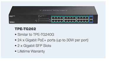 26-Port Gigabit PoE+ Switch
TPE-TG262   (Version v1.0R)