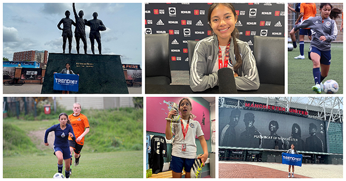 Pictured Andrea Garcia recipient of TRENDnet sports sponsorship