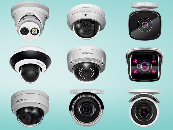 Front-facing TRENDnet PoE cameras