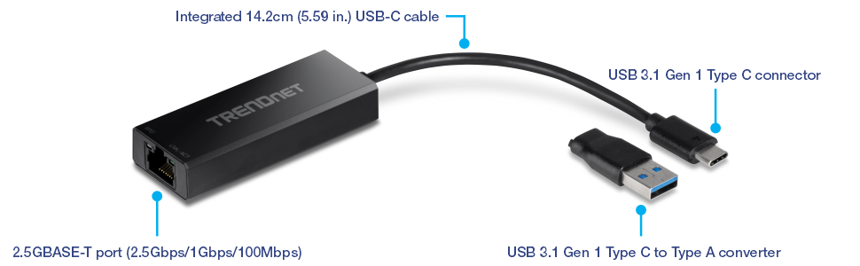 ᐅ Adaptador USB-C a Gigabit Ethernet de Trendnet, Accesorios redes en  Gestión de Compras Empresariales S.A.S.
