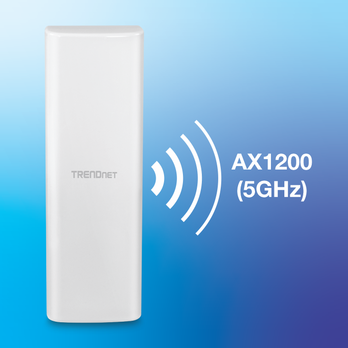 Wi-Fi 6 AX1200 (5GHz) outdoor wireless access point.