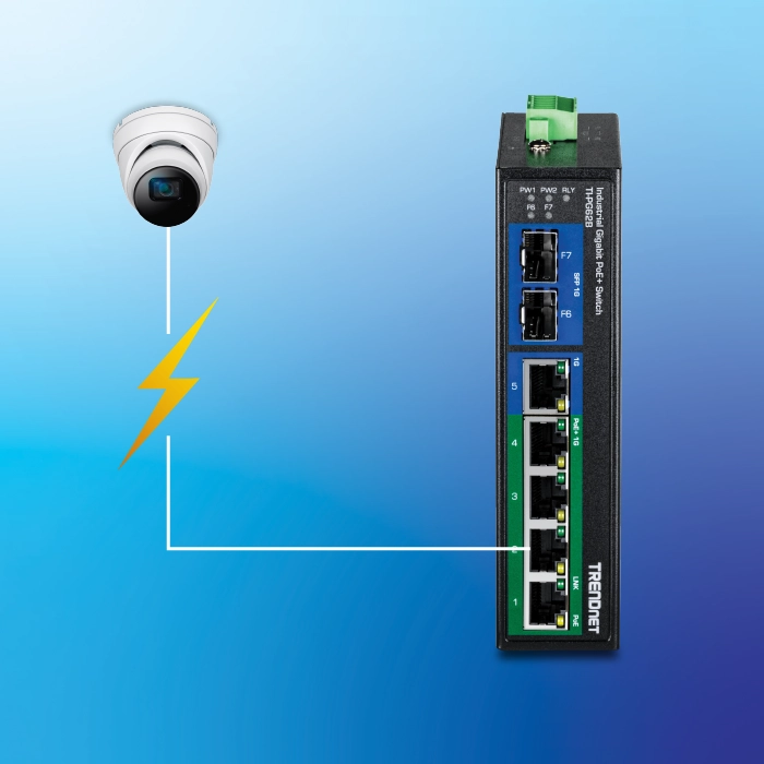 Switch PoE+ Multi-Gig TRENDnet TEG-TG327 A 7 Porte - 2.5G/1G, 70W, Alloggiamento Metallico Senza Ventole