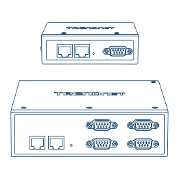Line art shows two modbus gateways.