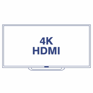 4K logo on monitor.
