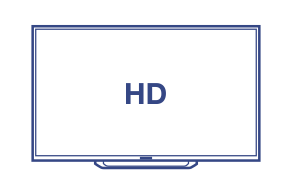 HD logo on monitor.