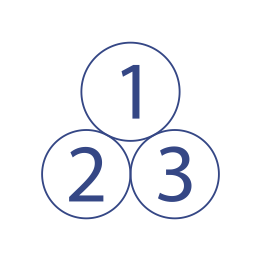 Three numbered circles (1, 2, and 3).