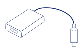 Adaptador de USB-C a HDMI con suministro de potencia - TRENDnet