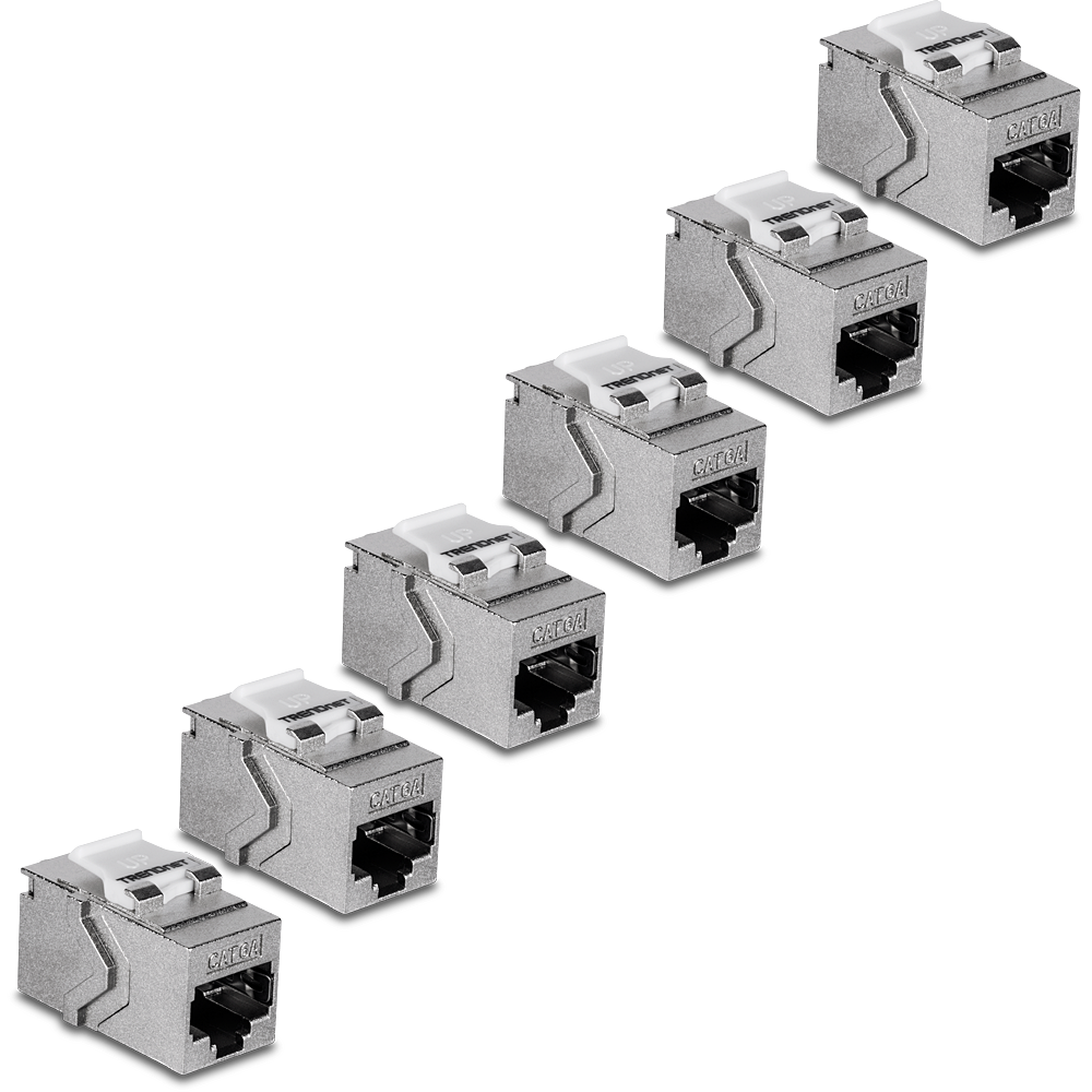 Cat6A RJ-45 Keystone Inline Coupler (6-Pack) – Inline Couplers