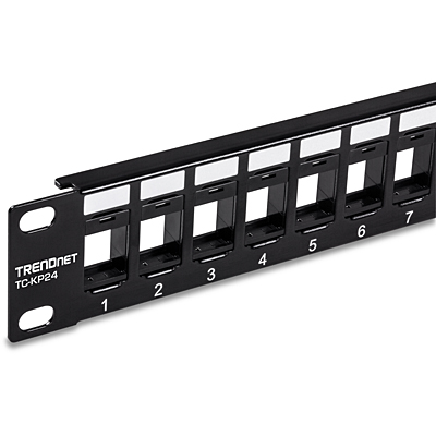 24-Port Blank Keystone 1U Patch Panel - TRENDnet TC-KP24