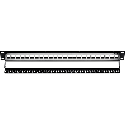 24-Port Blank Keystone/Multimedia Patch Panel, Data Center