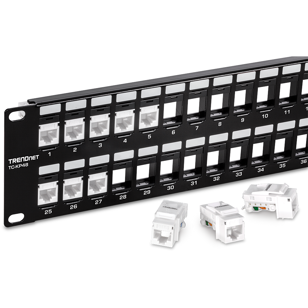 48-Port Blank Keystone 2U Patch Panel – Blank Keystone Patch Panel