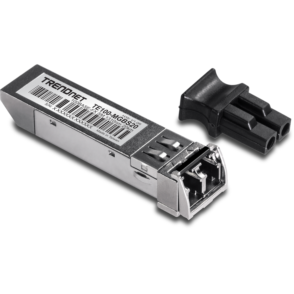 100Base-FX SFP Single-Mode LC Module (20 km) - TRENDnet TE100-MGBS20