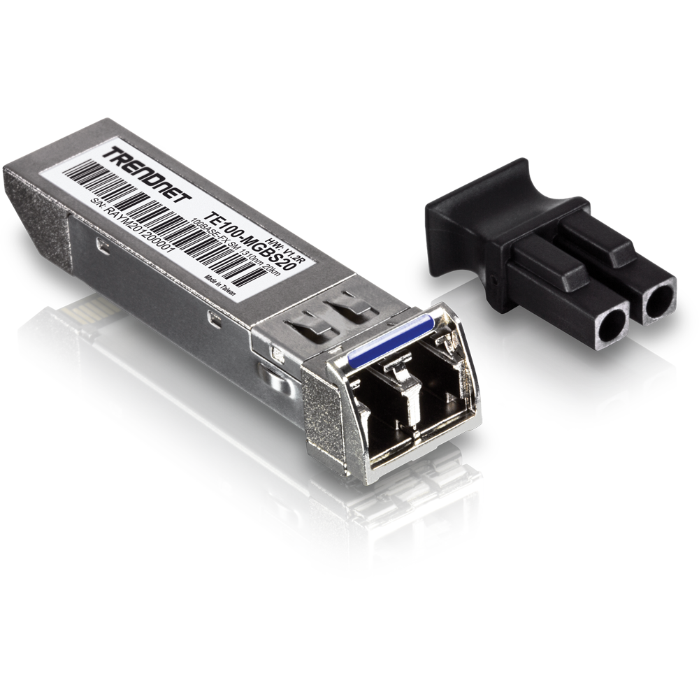 100Base-FX SFP Single-Mode LC Module (20 km) - TRENDnet TE100-MGBS20