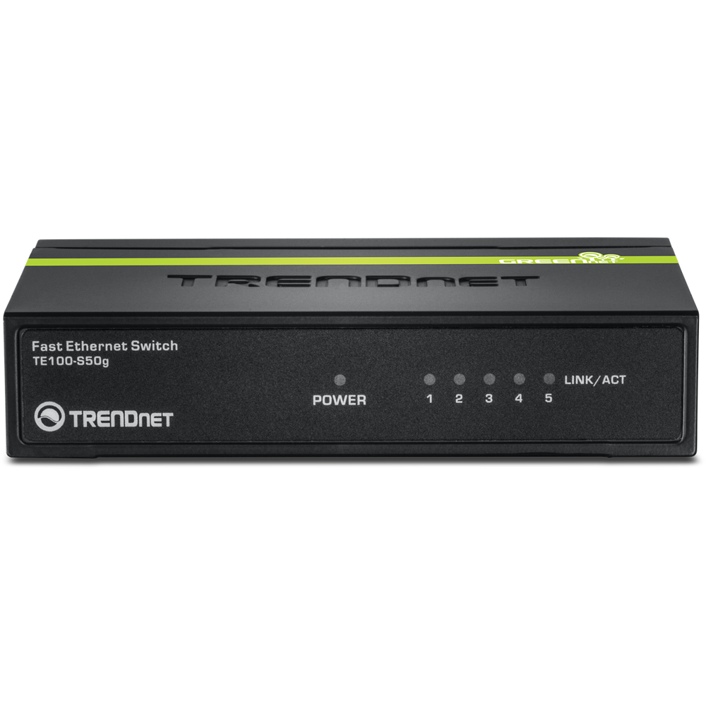 5-Port 10/100 Mbps GREENnet Switch - TRENDnet TE100-S50g