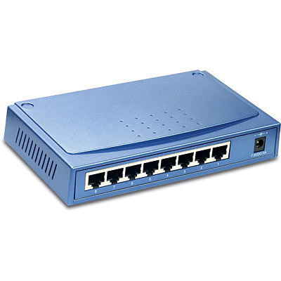 8-port 10/100Mbps Auto-MDIX Fast Ethernet Mini Switch - TRENDnet TE100-S8P