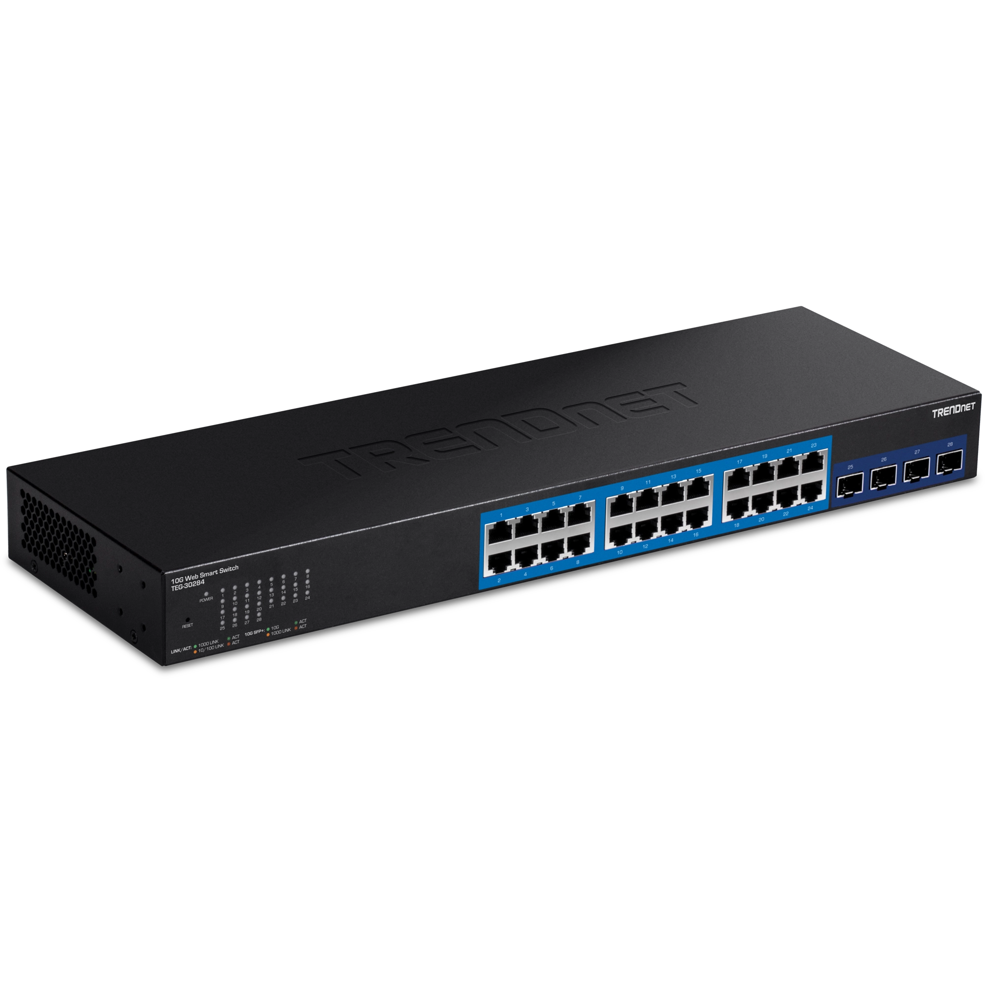 TRENDnet 4-Port Gigabit Switch With SFP Slot (TEG-S51SFP) - Fanless, 10 Gbps, Metal Housing
