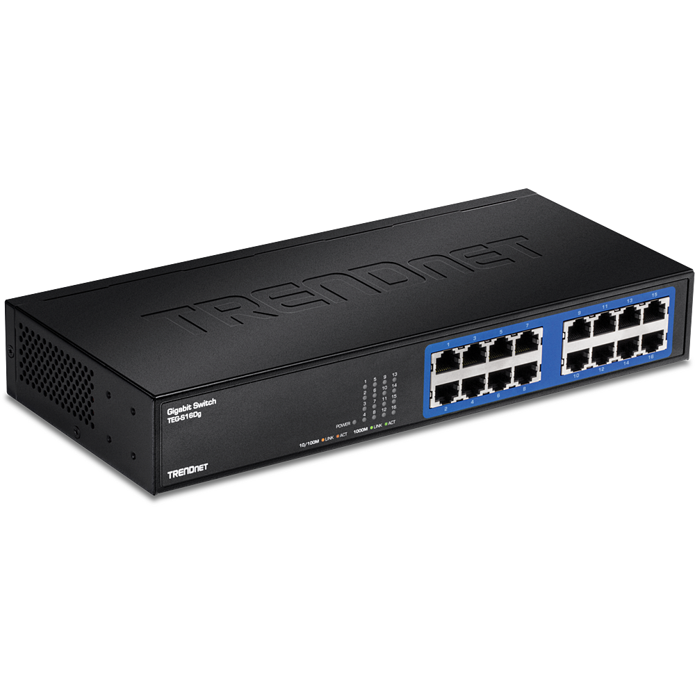 16-Port Gigabit GREENnet Desktop Switch - TRENDnet TEG-S16Dg