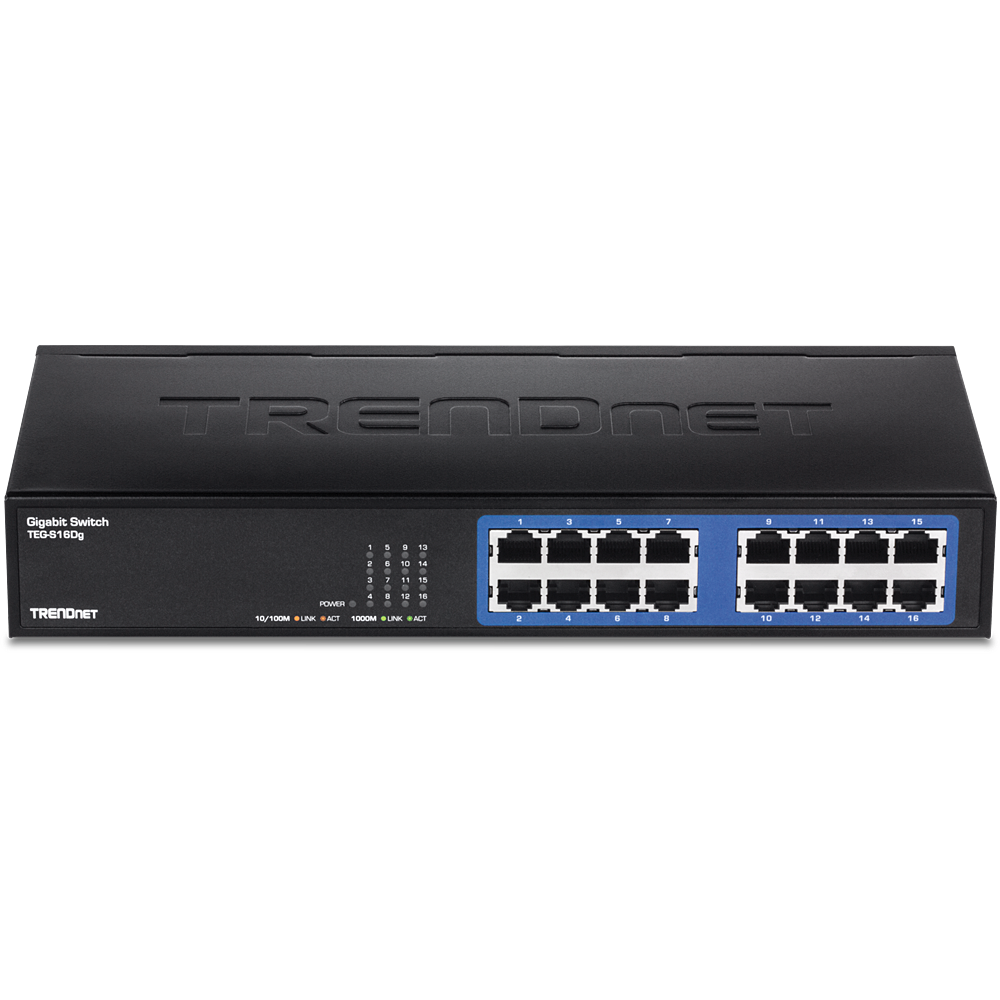 16-Port Gigabit GREENnet Desktop Switch - TRENDnet TEG-S16Dg