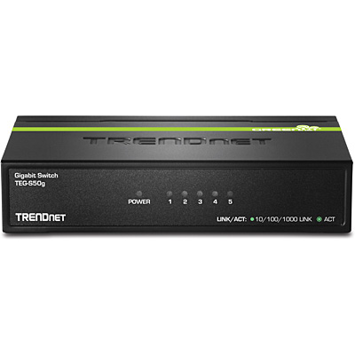 5 Port Gigabit GREENnet Switch Unmanaged Switch TRENDnet TEG S50g