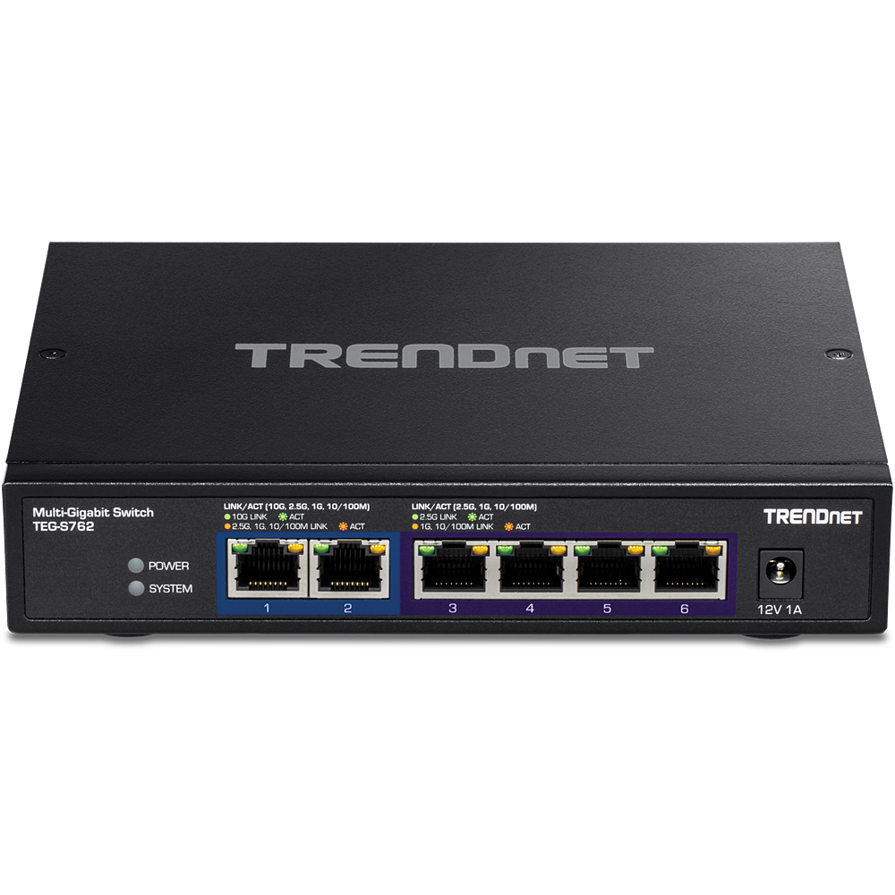 Switch 10G à 6-ports - TRENDnet TEG-S762