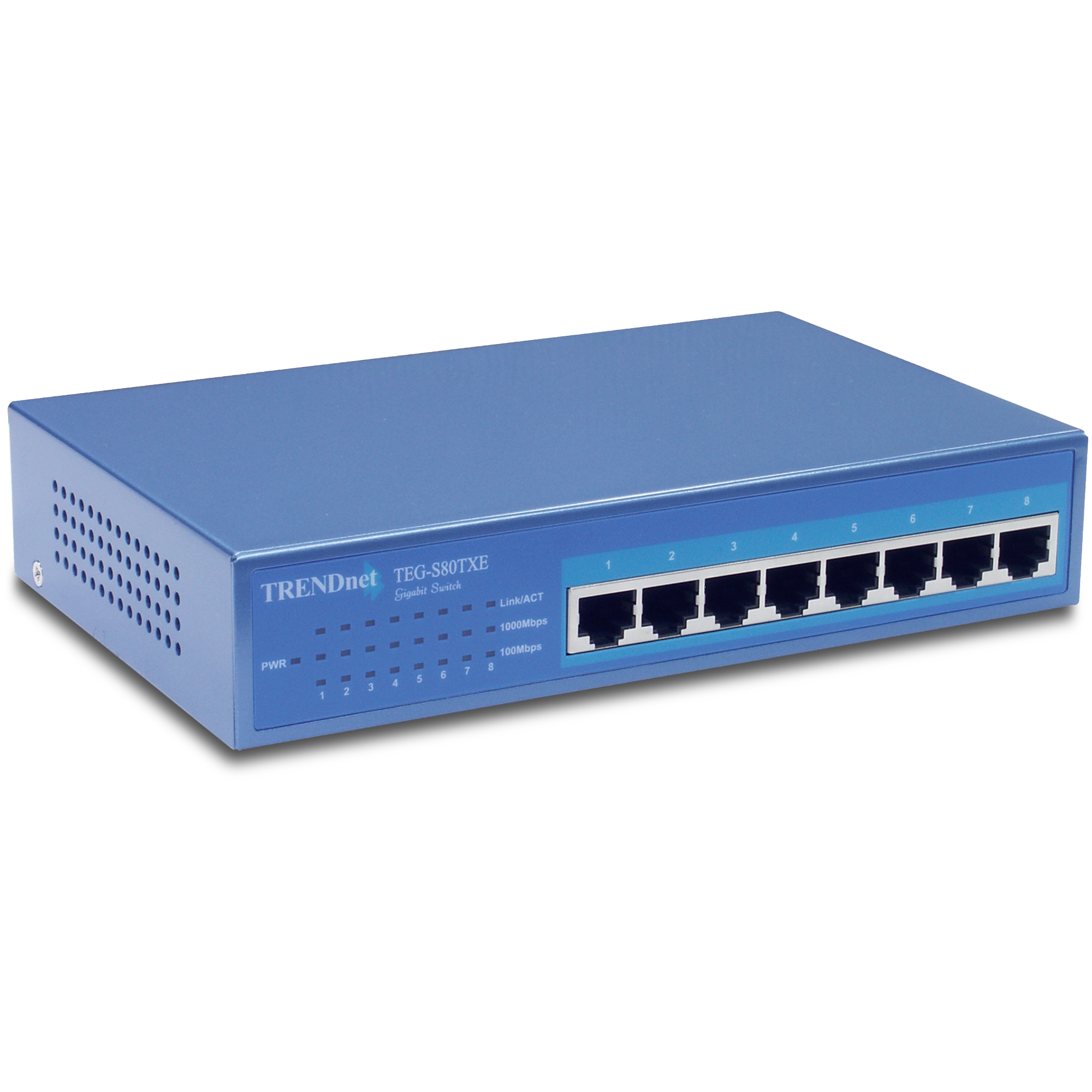 8-Port 10/100/1000Mbps Copper Gigabit Switch - TRENDnet TEG-S80TXE 8-Port 10/100/1000Mbps Copper Gigabit Switch - TRENDnet TEG-S80TXE