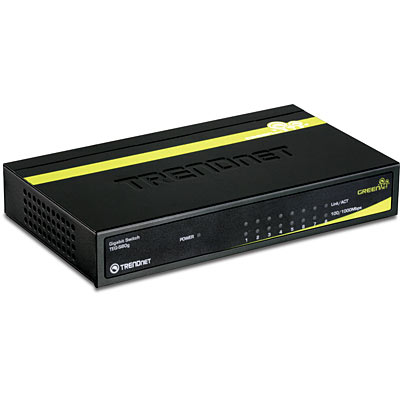 TRENDnet 8-Port Gigabit Desktop Switch, TEG-S83, 8 x Gigabit RJ-45 Ports,  16Gbps Switching Capacity, Fanless Design, Metal Enclosure, Lifetime