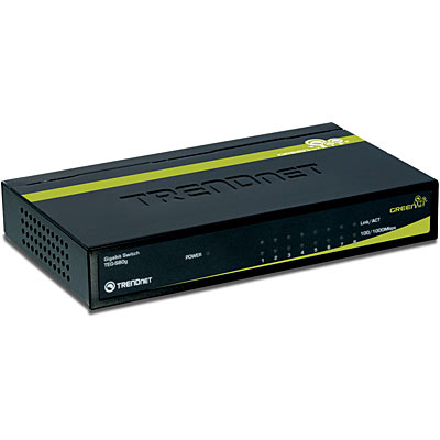 TRENDnet 8-Port 10G Switch, 8 x 10G RJ-45 Ports, 160Gbps Switching Capacity  Rack mountable, 10 Gigabit Network Connections, Lifetime Protection