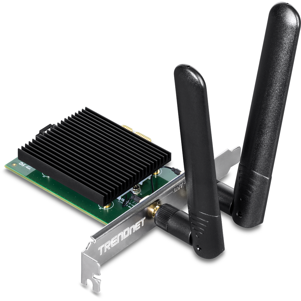 salvie Ugle udkast WiFi Bluetooth PCIe Cards – AX3000 Wireless Dual Band & Bluetooth 5.2 PCIe  Adapter | TRENDnet - TRENDnet TEW-907ECH