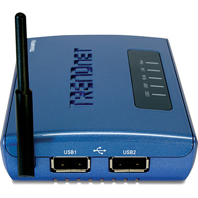 Wireless 2 Port Multi Function Print Server TRENDnet TEW MP2U