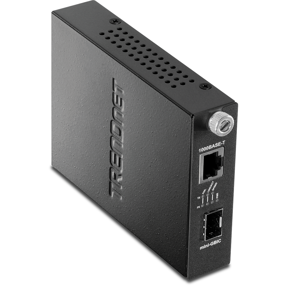 Compact Design TRENDnet Gigabit Poe Pd SFP Fiber Media Converter Poe Powered 100/1000Base-T to SFP Fiber Media Converter TFC-PGSFP 