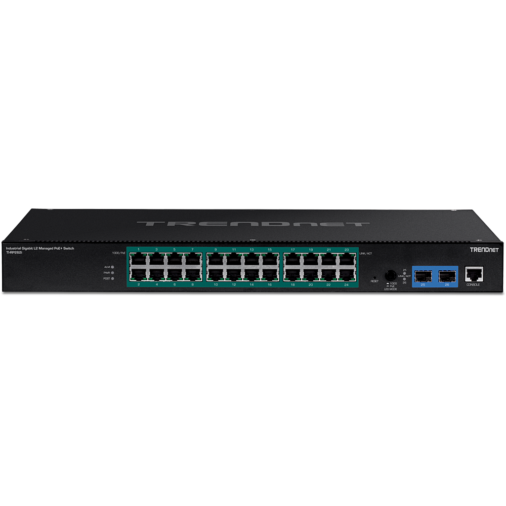 32-Port Industrial Rackmount Managed Switch, 10G