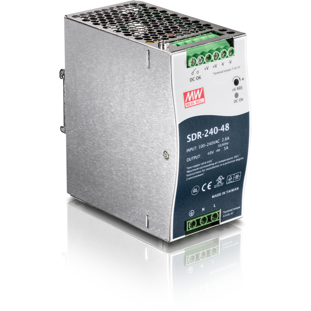 Tycon Systems 48V 240W DIN Rail Industrial Power Supply