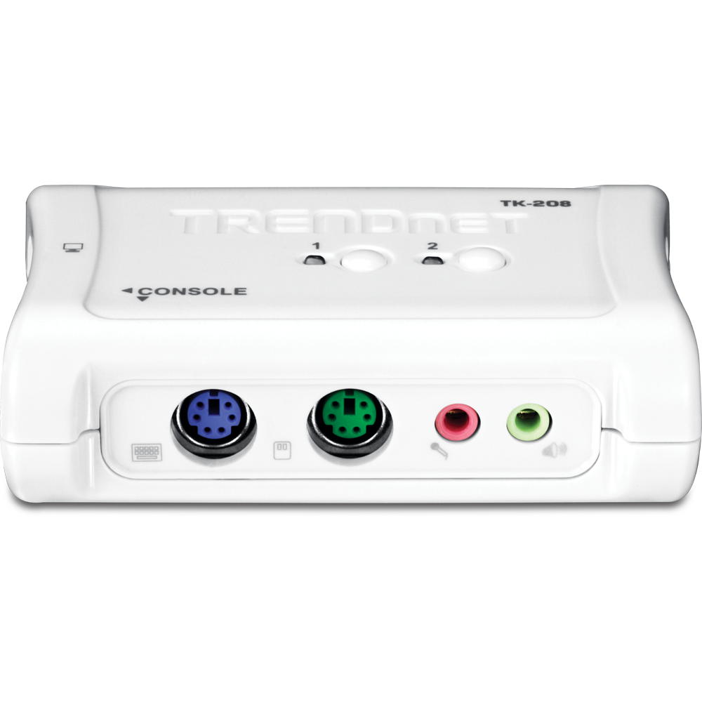 2Port PS/2 KVM Switch Kit with Audio TK208K