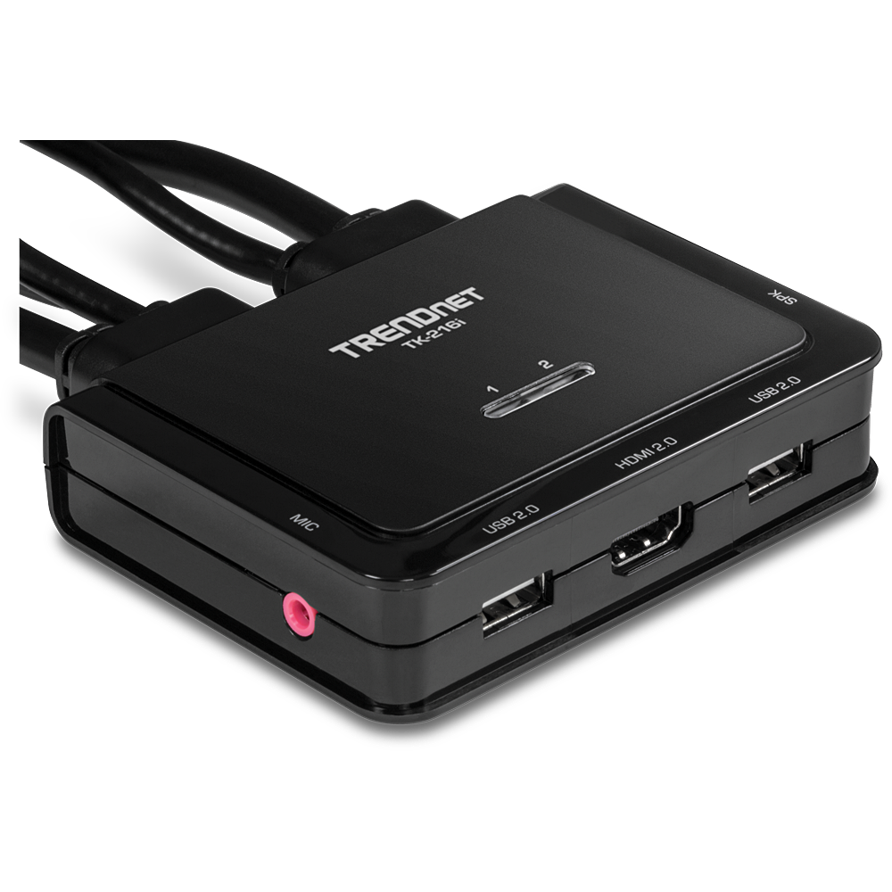 Integrere skolde Tænke 2-Port 4K HDMI KVM Switch - 4K HDMI KVM Switch | TRENDnet - TRENDnet TK-216i