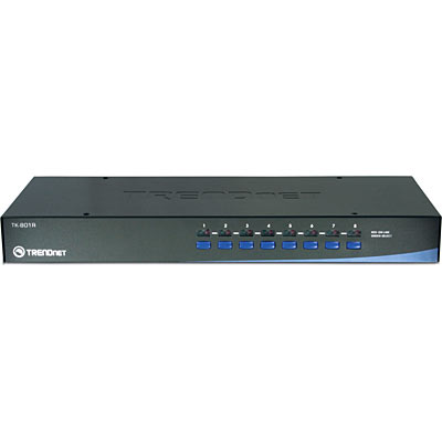 8-Port PS/2 Rack Mount KVM Switch - TRENDnet TK-801R