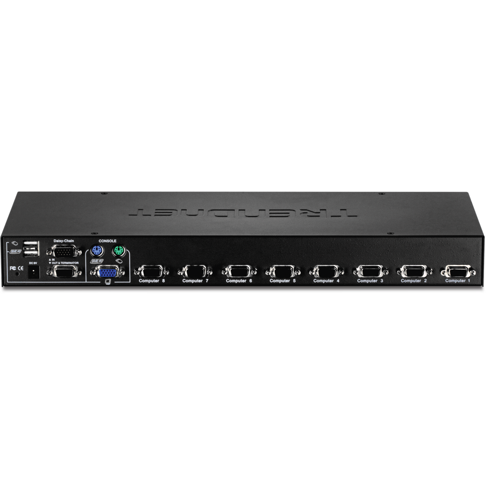 KVM switch de 8 puertos paramontaje en rack apilable (con interfaz de