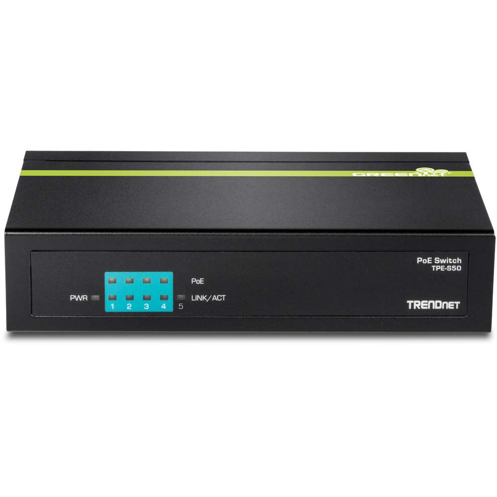 5-Port 10/100 Mbps PoE Switch - TRENDnet TPE-S50