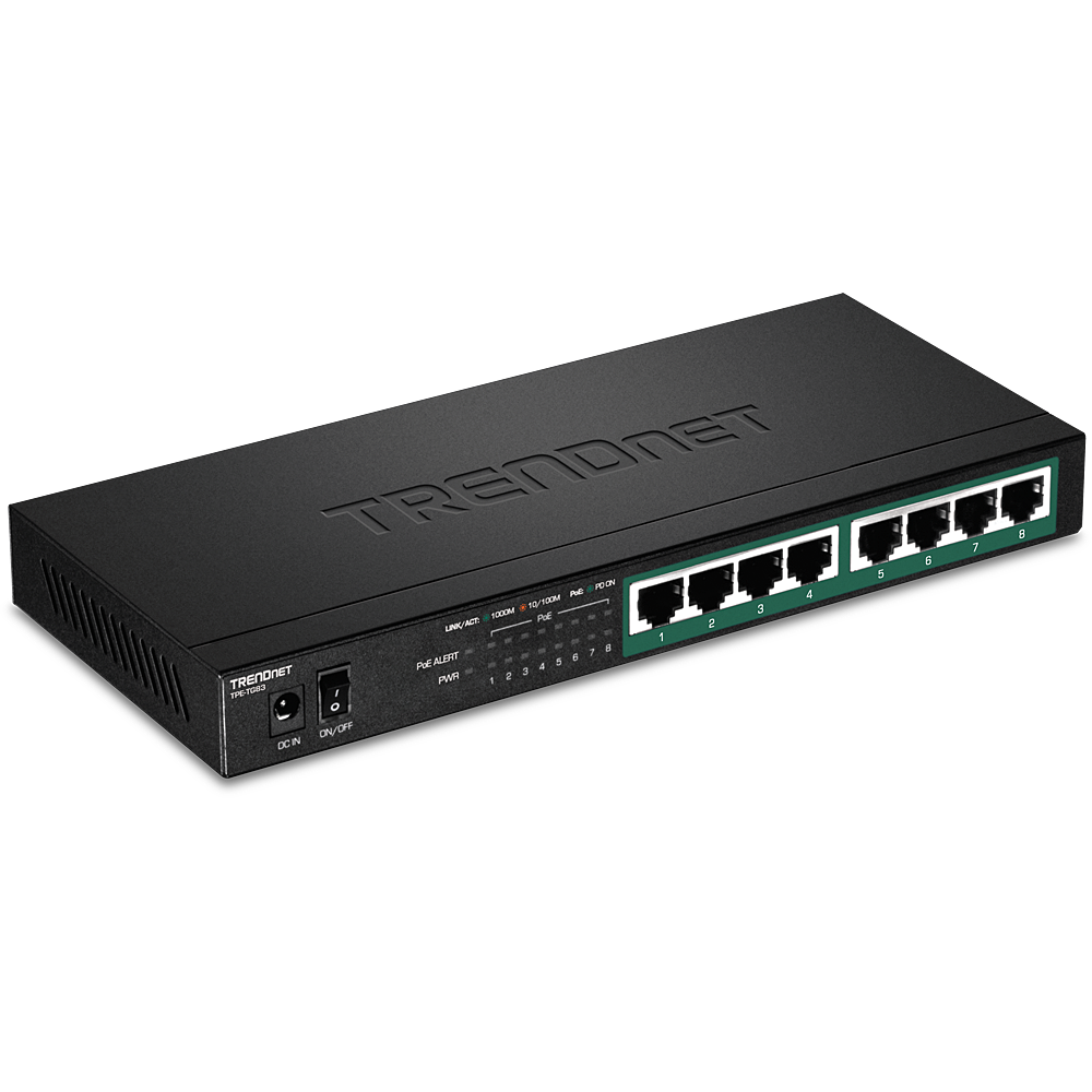 8-Port Gigabit PoE+ Switch  TRENDnet - TRENDnet TPE-TG83