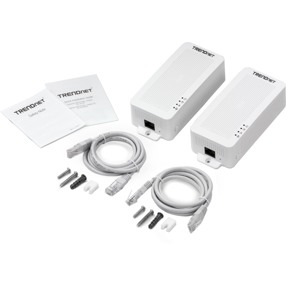 Powerline 200 AV PoE+ Adapter Kit - TRENDnet TPL-331EP2K