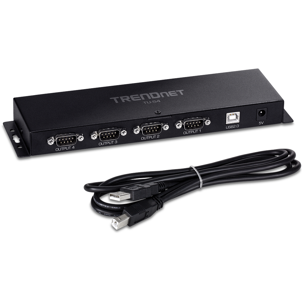 4-Port USB to Serial RS232 Hub | TRENDnet - TRENDnet TU-S4