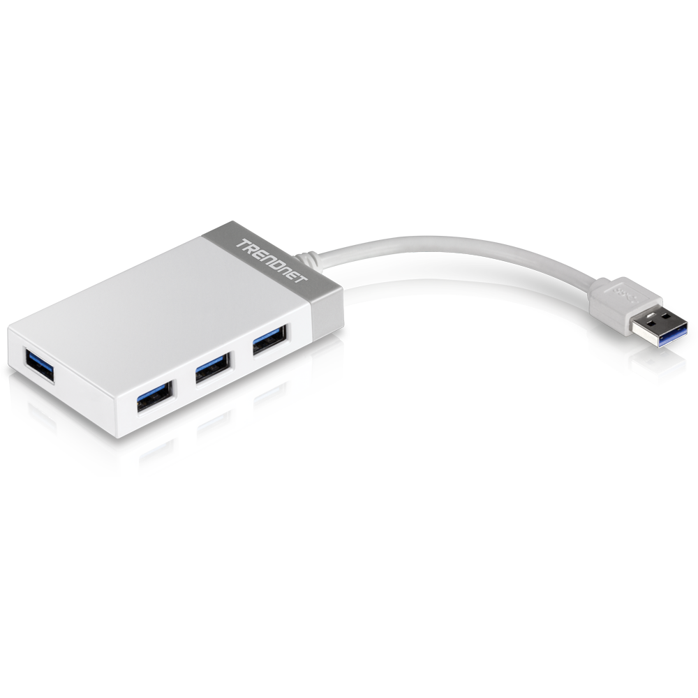 4-Port USB 3.0 Mini Hub - USB Hub - TRENDnet TU3-H4E