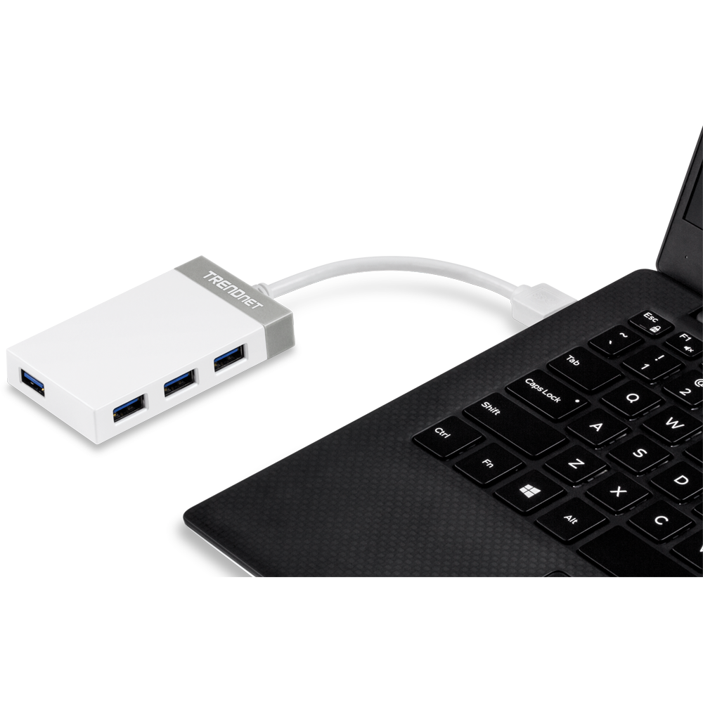 MINI HUB USB TIPO C A 4 PUERTOS USB 3.0 TYPE A CON CABLE ALTA VELOCIDAD PC  Y NOTEBOOKS