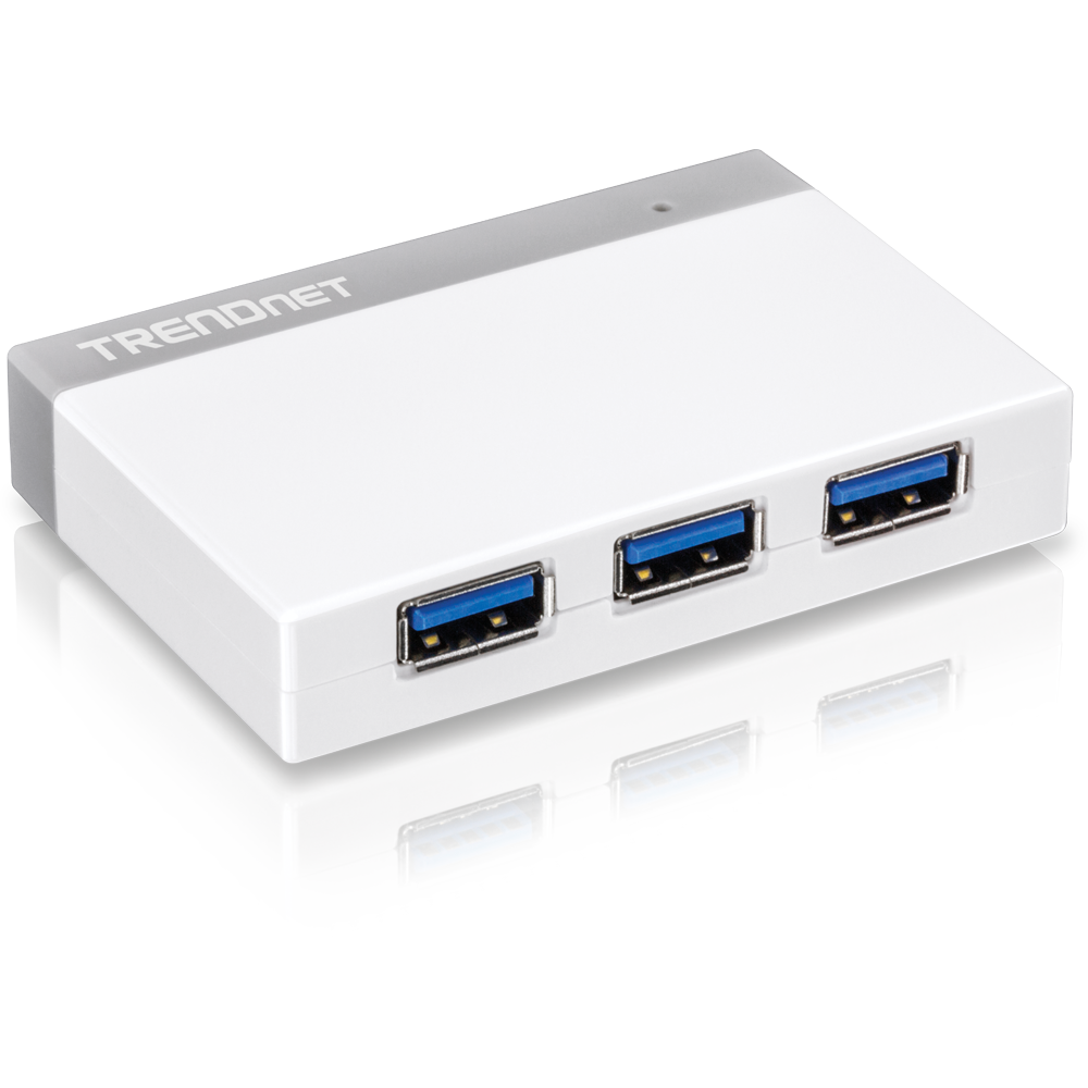 4-Port USB 3.0 Mini Hub - USB Hub - TRENDnet TU3-H4E