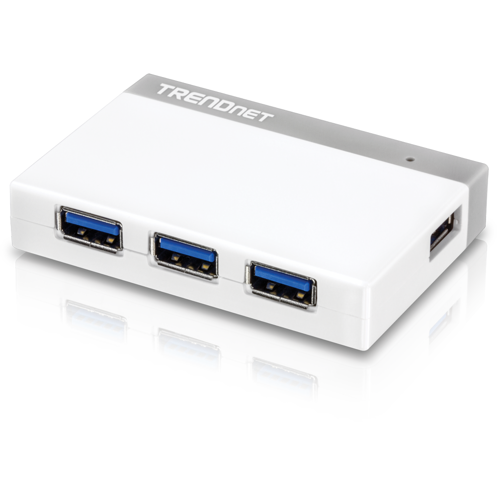 4-Port USB 3.0 Mini Hub - USB Hub - TRENDnet TU3-H4E