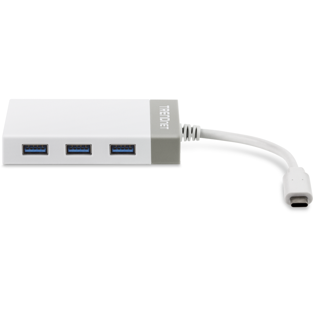 USB-C to Gigabit Adapter + USB Hub - TRENDnet TUC-ETGH3