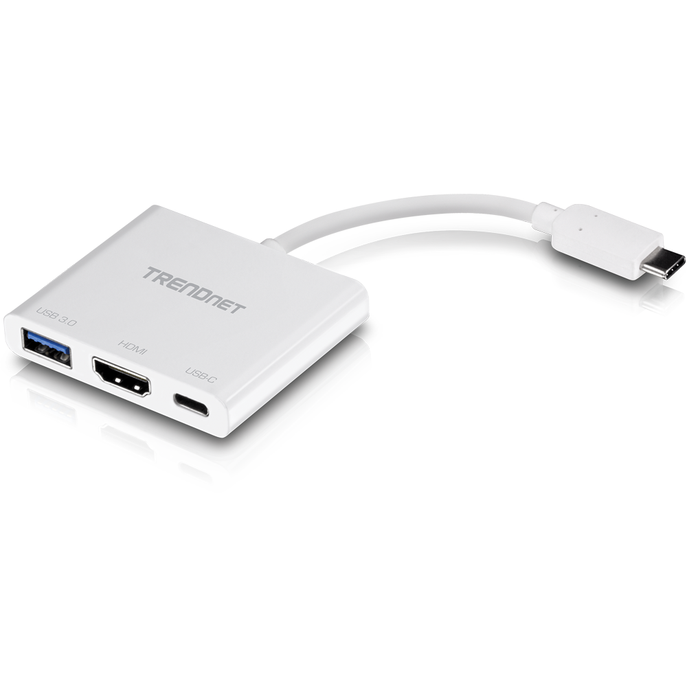 Adaptador de USB-C a HDMI con suministro de potencia - TRENDnet TUC-HDMI2