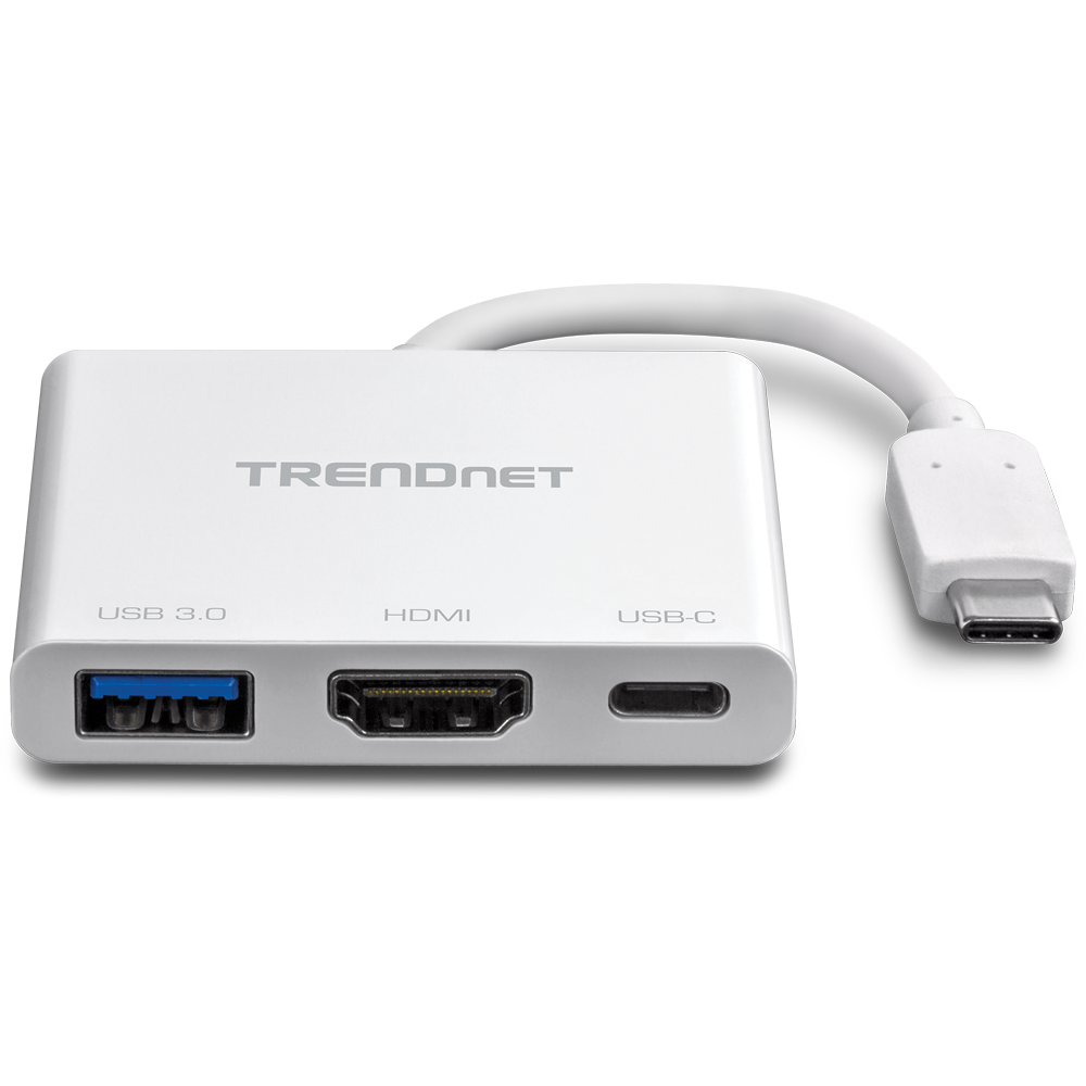 USB-C to HDMI with Power Delivery and USB 3.0 Port (Certified Refurbished)  - TRENDnet RB-TUC-HDMI3